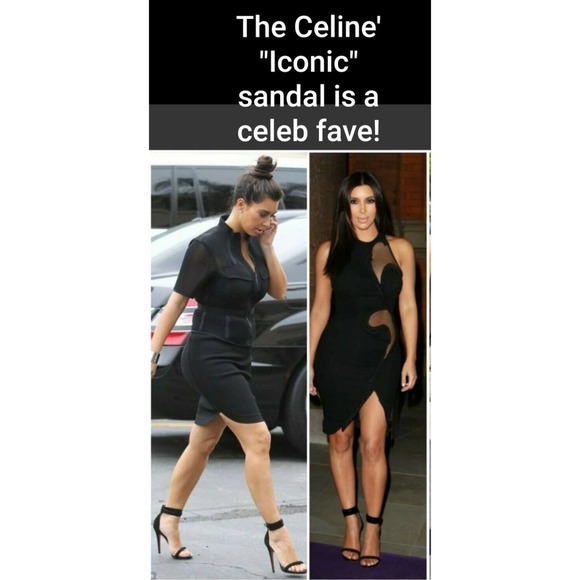 CELINE PARIS "ICONIC" RUNWAY "RARE YELLOW" SANDALS SHOES $895 I-38 US-7.5 7 1/2 - Picture 2 of 12